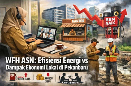 Dampak WFH ASN di Riau menurut catatan pengamat ekonomi.(ilustrasi/int)