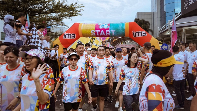 Indosat gelar Fun Walk bersama Perhimpunan INTI, dukung peningkatan pendidikan dan kesehatan masyarakat (foto/ist)
