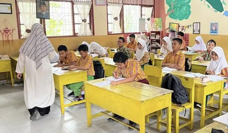 Jadwal masuk sekolah setelah Lebaran Idulfitri 2026 di Riau (foto/tribunpku)