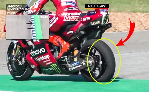 Velg Marc Marquez pecah di Sirkuit Buriram, MotoGP Thailand 2026.(foto: int)