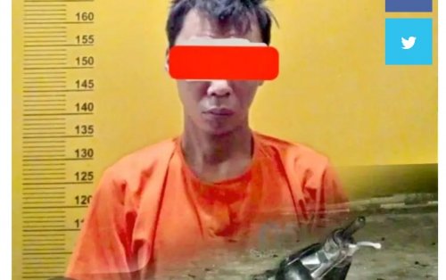 Pelaku Curanmor dibekuk warga di Pelalawan (foto/ist)