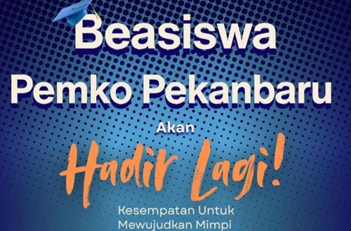 Pendaftaran beasiswa Pekanbaru resmi dibuka, prioritaskan disabilitas dan hafizh quran (foto/ist)