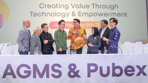 Jajaran Direksi dan Komisaris baru Indosat dalam RUPST 2026.(foto: istimewa)