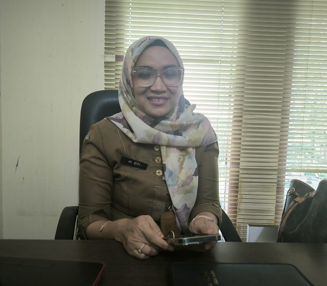 Kepala Bidang Pencegahan dan Pengendalian Penyakit Dinas Kesehatan Rokan Hulu, dr Siti Zubaidah.