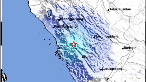 Gempa di Solok, Sumbar hari ini.(foto: int)