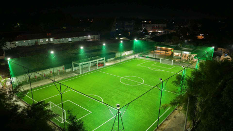 Pemko Pekanbaru akan bangun lapangan mini soccer gratis untuk masyarakat di setiap kecamatan.(ilustrasi/int)