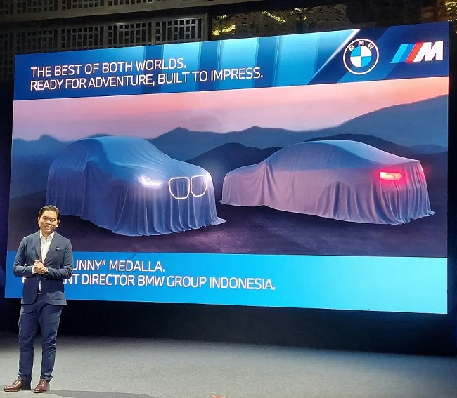 Presiden Direktur BMW Group Indonesia, Peter “Sunny” Medalla dalam acara peluncuran The All New X3 dan The 2 Series Gran Coupe di Jakarta, Rabu (18/6/2025). 