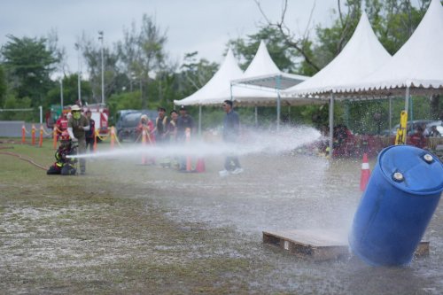 Pertamina Patra Niaga Kilang Dumai perkuat kesiapsiagaan firefighter melalui agility test (foto/ist)