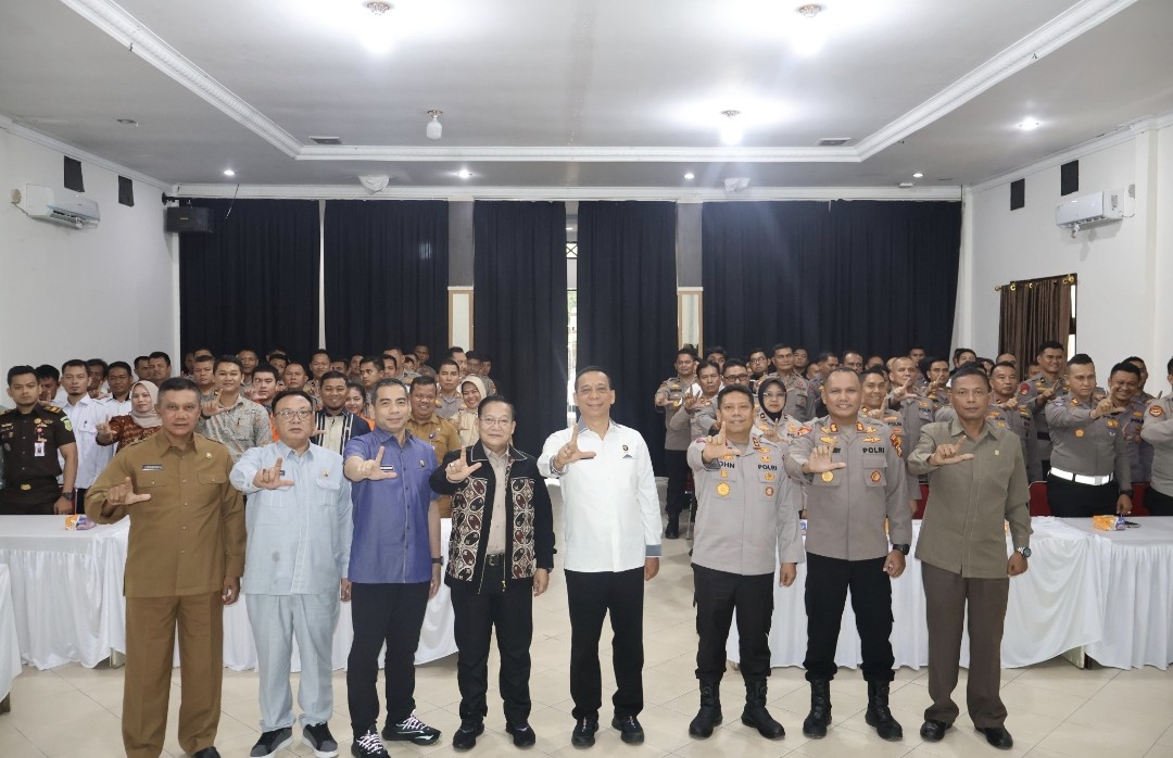 Polres Pelalawan terima tim penelitian Sespim Polri (foto/Andy)