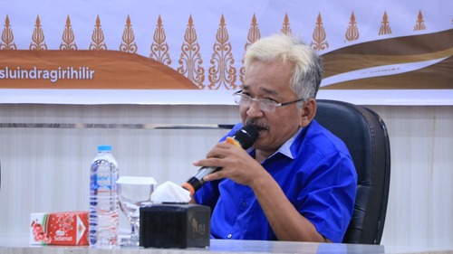 Indra perwakilan organisasi Fokus Ornop Kabupaten Inhil. (Foto: Ayendra)
