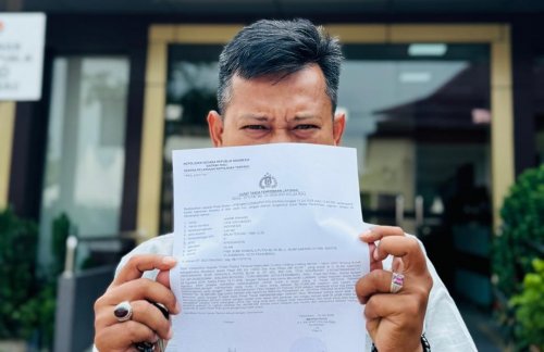 Travel umrah Detofa dilaporkan atas dugaan penipuan Rp500 juta.(foto: mimi/halloriau.com)
