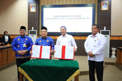 Pemprov Riau-Kejati teken MoU, perkuat pemulihan dan pengamanan aset daerah (foto/int)