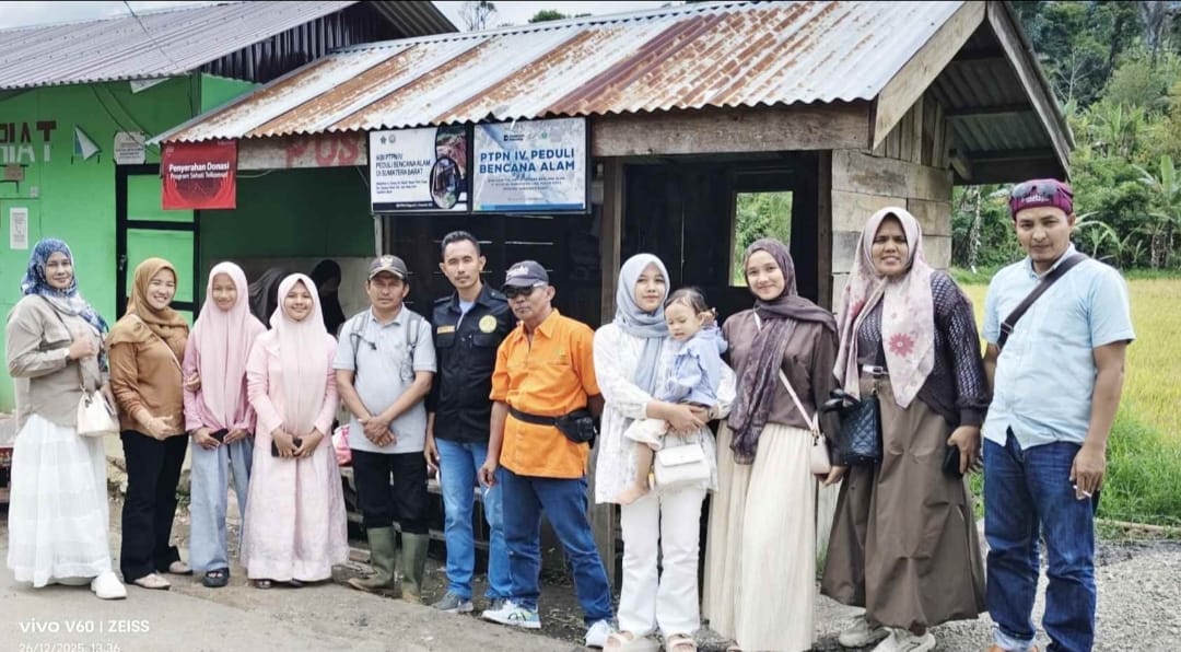 Kabaras Pelalawan kembali salurkan bantuan banjir dan tanah longsor di Sumatera Barat (foto/Andy)