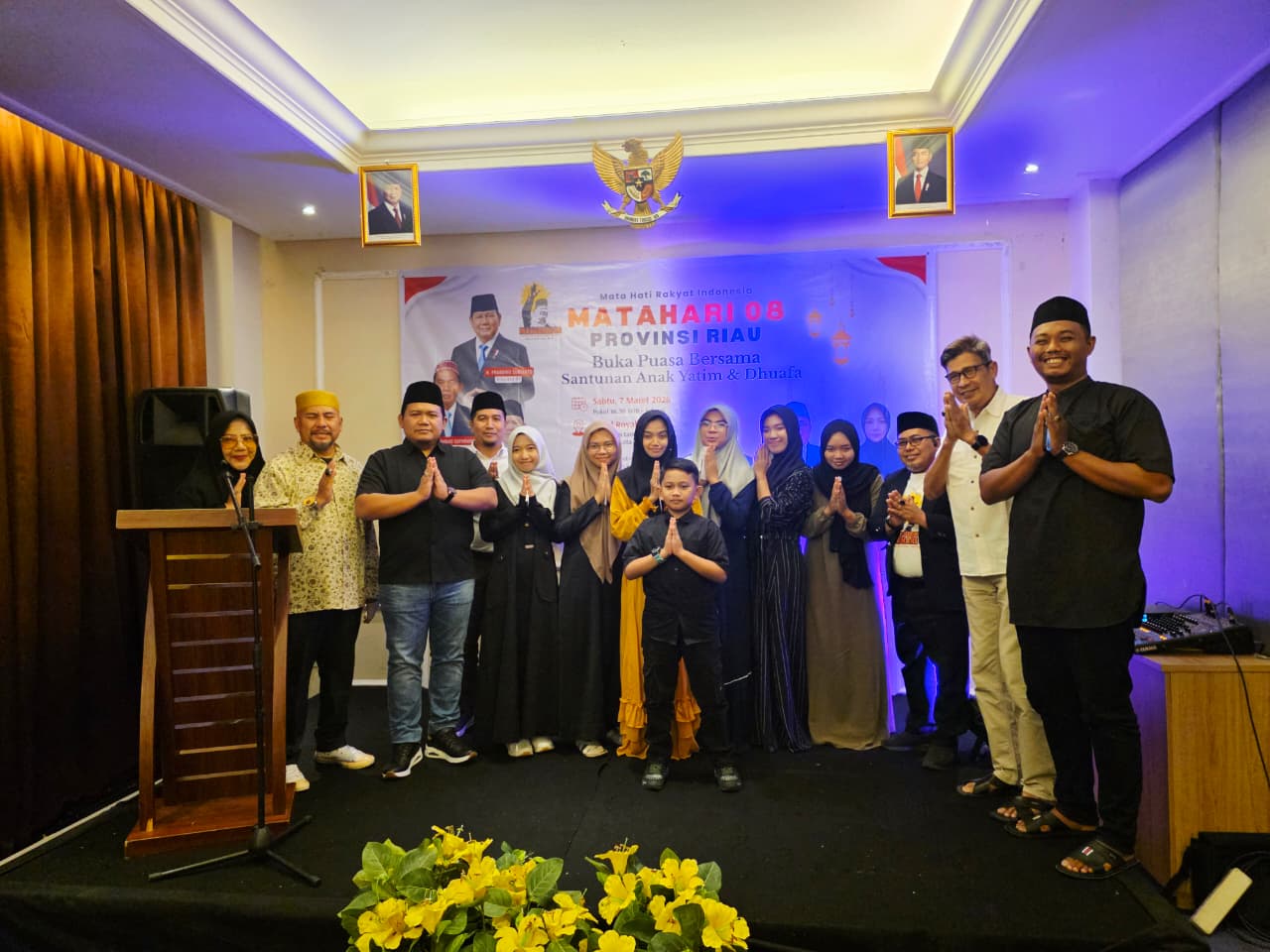 Matahari 08 Riau gelar buka puasa bersama dan santuni anak yatim serta dhuafa (foto/ist)