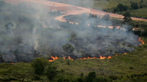 Sebaran titik panas di Sumatera.(ilustrasi/int)