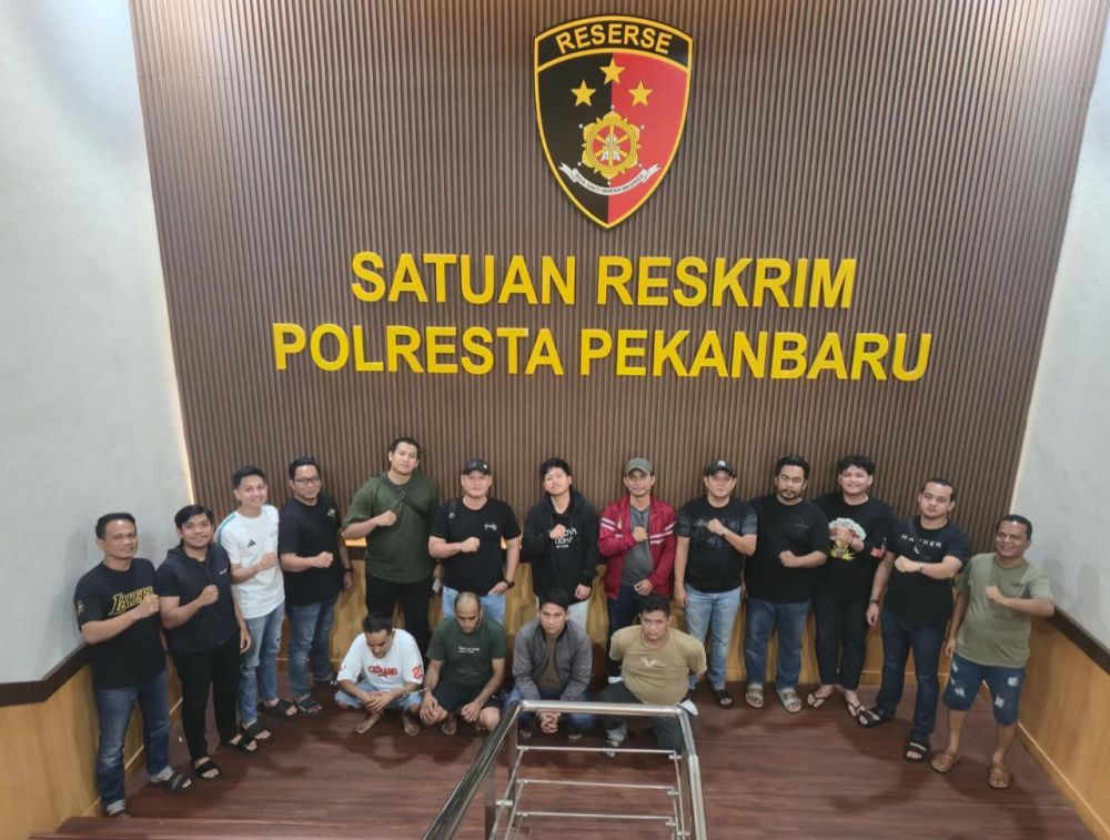 Aksi kekerasan debt collector, polisi ringkus empat pelaku di Pekanbaru (foto/int)