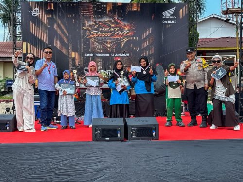 HEAT Show-Off Honda di Pangkalan Kuras berlangsung meriah.(foto: istimewa)