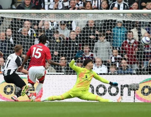 Newcastle United vs Manchester United.