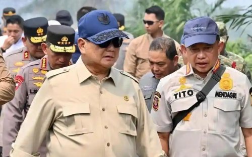 Presiden Prabowo dijadwalkan turun ke lokasi Karhutla Kampar, Riau (foto/int)