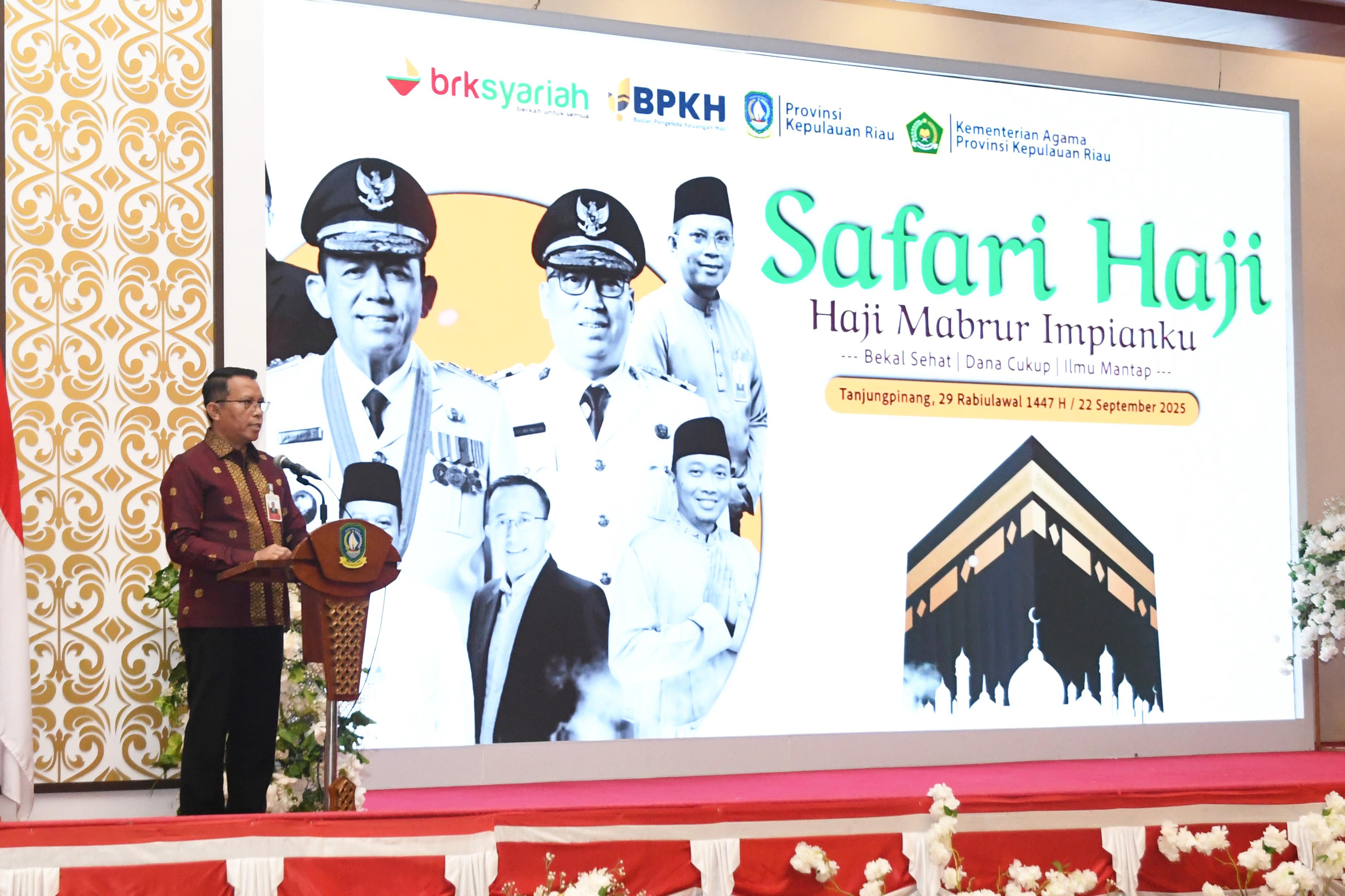 BRK Syariah dan BPKH bekerja sama dalam acara Safari Haji di Tanjungpinang. (Foto: Sri Wahyuni)