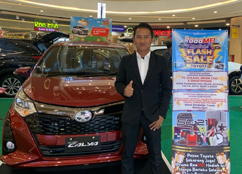 Pameran otomotif Agung Toyota hadir di Mall Living World Pekanbaru (foto/Meri)