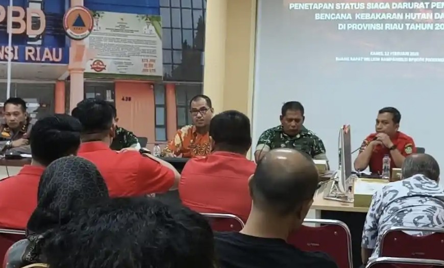 Pemprov Riau bersiap tetapkan Status Siaga Darurat Karhutla 2026 (foto/tribubpku)