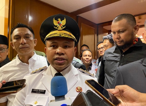 Gubernur Riau, Abdul Wahid. (Foto: Sri Wahyuni)