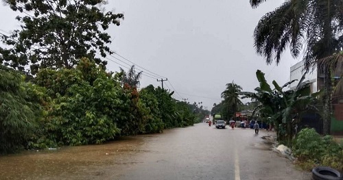 Banjir di Inhil.(foto: mcr)