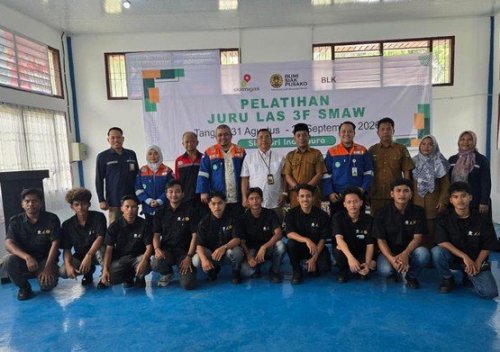 Pelatihan Juru Las 3F SMAW yang digelar PT Bumi Siak Pusako (BSP) bekerja sama dengan SKK Migas Sumbagut dan Balai Latihan Kerja (BLK) Kabupaten Siak.