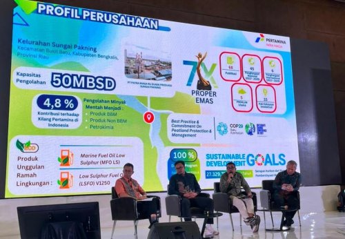 Pertamina Patra Niaga Kilang Sungai Pakning jadi narasumber di forum nasional KLH (foto/ist)
