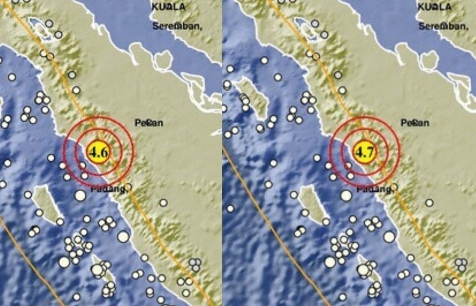 Ilustrasi empat kali gempa bumi guncang Agam, Sumbar pagi tadi (foto/dok BMKG)