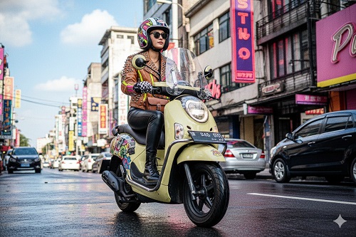 Perlengkapan keselamatan berkendara kalcer ala Capella Honda Riau.(foto: istimewa)