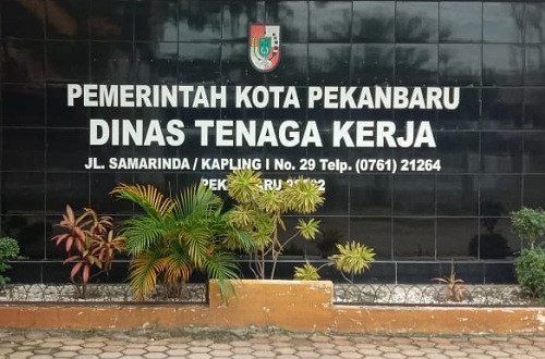 Kantor Disnaker Pekanbaru.(foto: int)