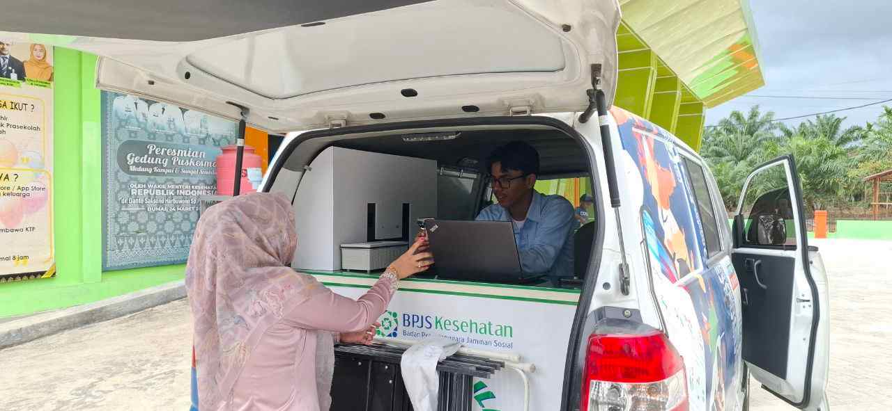BPJS Kesehatan permudah layanan JKN lewat BPJS Keliling di Puskesmas Dumai Barat (foto/bambang)
