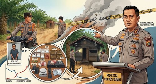 Polisi Dumai temukan gudang narkoba di dalam kebun sawit.(ilustrasi/halloriau.com)
