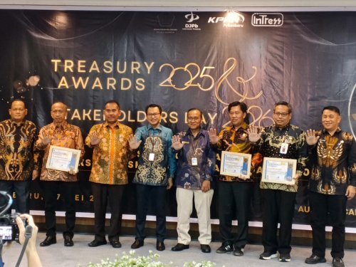 Pemkab Pelalawan meraih penghargaan Treasury Award 2025.(foto: andi/halloriau.com)