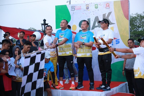 Siak Run 2025 berhasil diselenggarakan dengan 1.030 peserta. (Foto: Diana Sari)