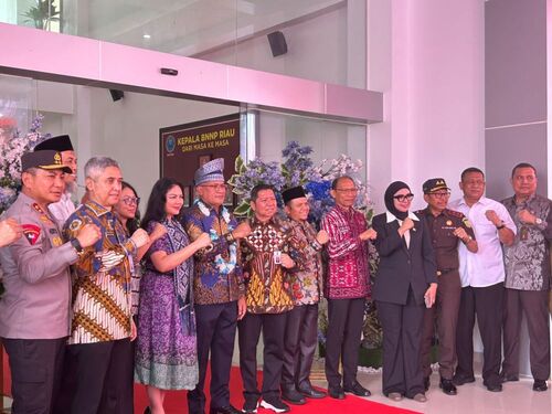 BNN Provinsi Riau memiliki gedung baru yang diresmikan pada hari Selasa (6/5/2025). (Foto: Media Center Riau)