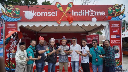 Telkomsel perkuat sinyal di Festival Pacu Jalur 2026 Kuansing.(foto: istimewa)
