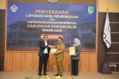 Pemkab Rohil raih predikat WTP dari BPK RI. (Foto: Afrizal)