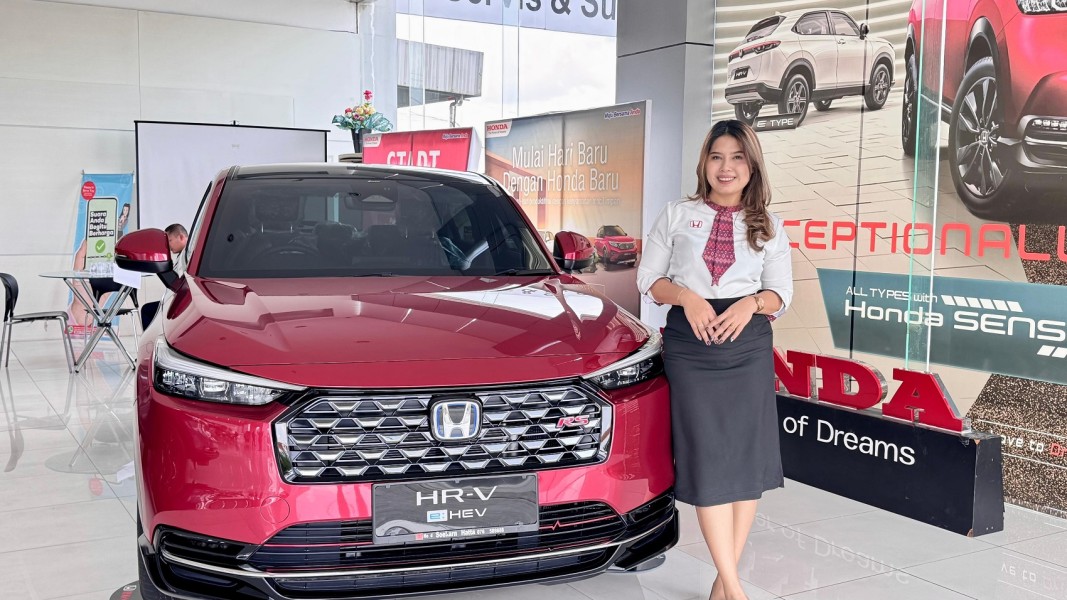 Honda HR-V Hybrid di showroom Honda Soekarno Hatta, Pekanbaru. Foto Ist