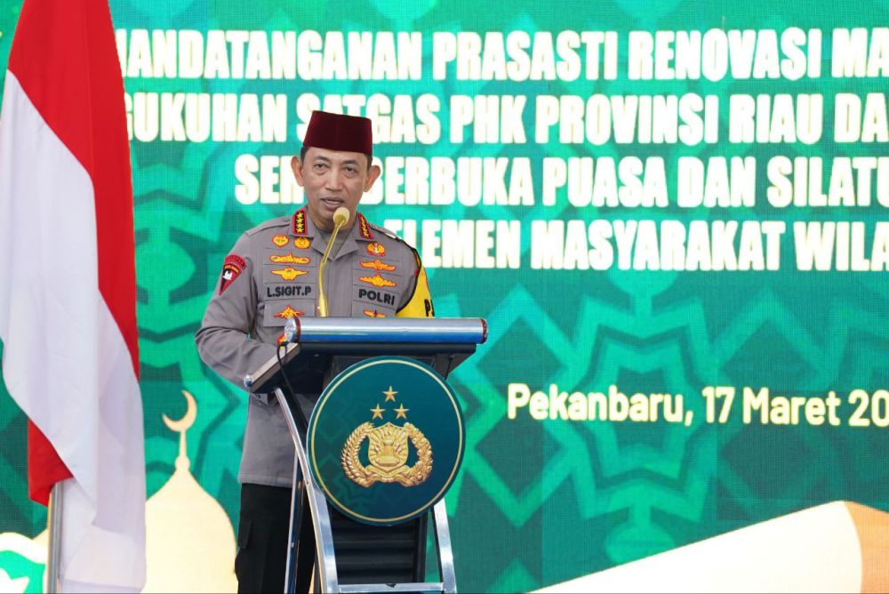 Pemprov Riau sambut Safari Ramadan Kapolri, pererat kebersamaan (foto/int)