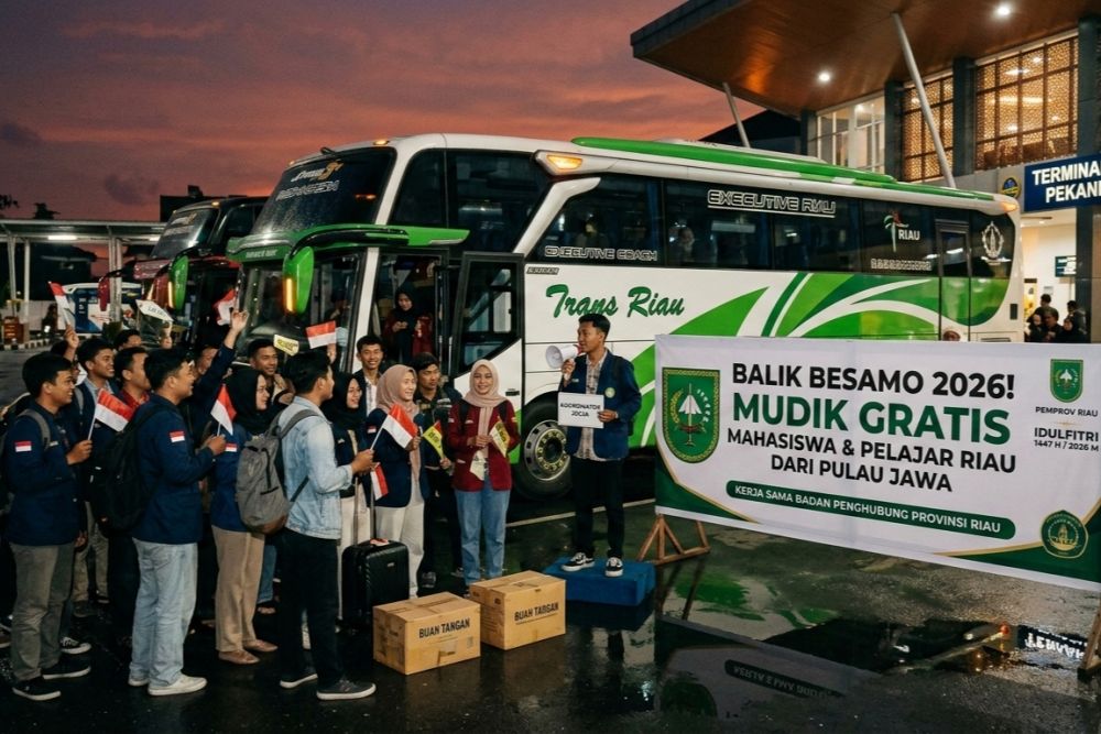 Ilustrasi Pemprov Riau siapkan bus gratis untuk mahasiswa perantauan (foto/int)