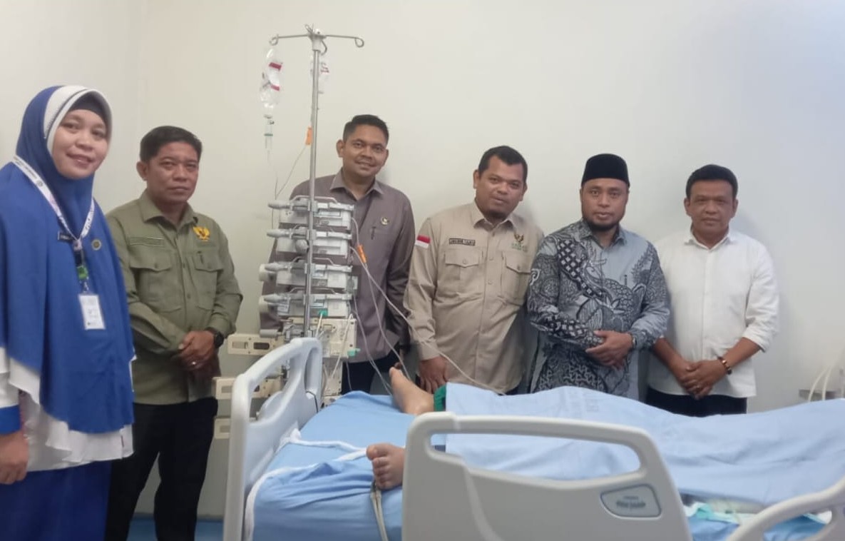 Baznas Riau bantu biaya pemulangan jenazah korban KDRT di Inhu ke Sumut (foto/yuni)