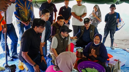 Indosat pulihkan jaringan komunikasi di Aceh Tamiang.(foto: istimewa)