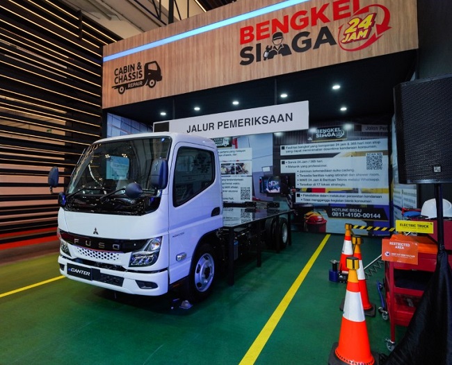 ilustrasi bengkel siaga Mitsubishi.