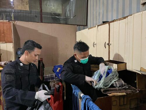Razia gabungan di Lapas Pekanbaru. (Foto: Media Center Riau)