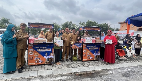 Walikota Pekanbaru, Agung Nugroho saat peringatan hari ibu.(foto: tata/halloriau.com)