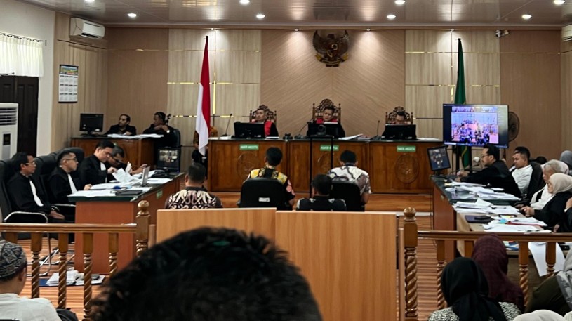 Saksi UPT PUPR ungkap mekanisme pergeseran anggaran di sidang Abdul Wahid (foto/Meri)