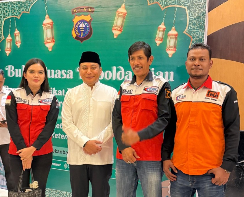 Pengurus KSBSI Riau Bukber dan dialog bersama Kapolda Riau, Irjen Pol Herry Heryawan (foto/ist)